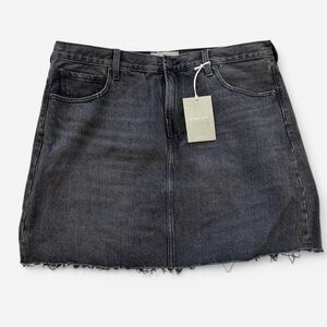 Everlane “The Denim” Black Denim Mini Skirt